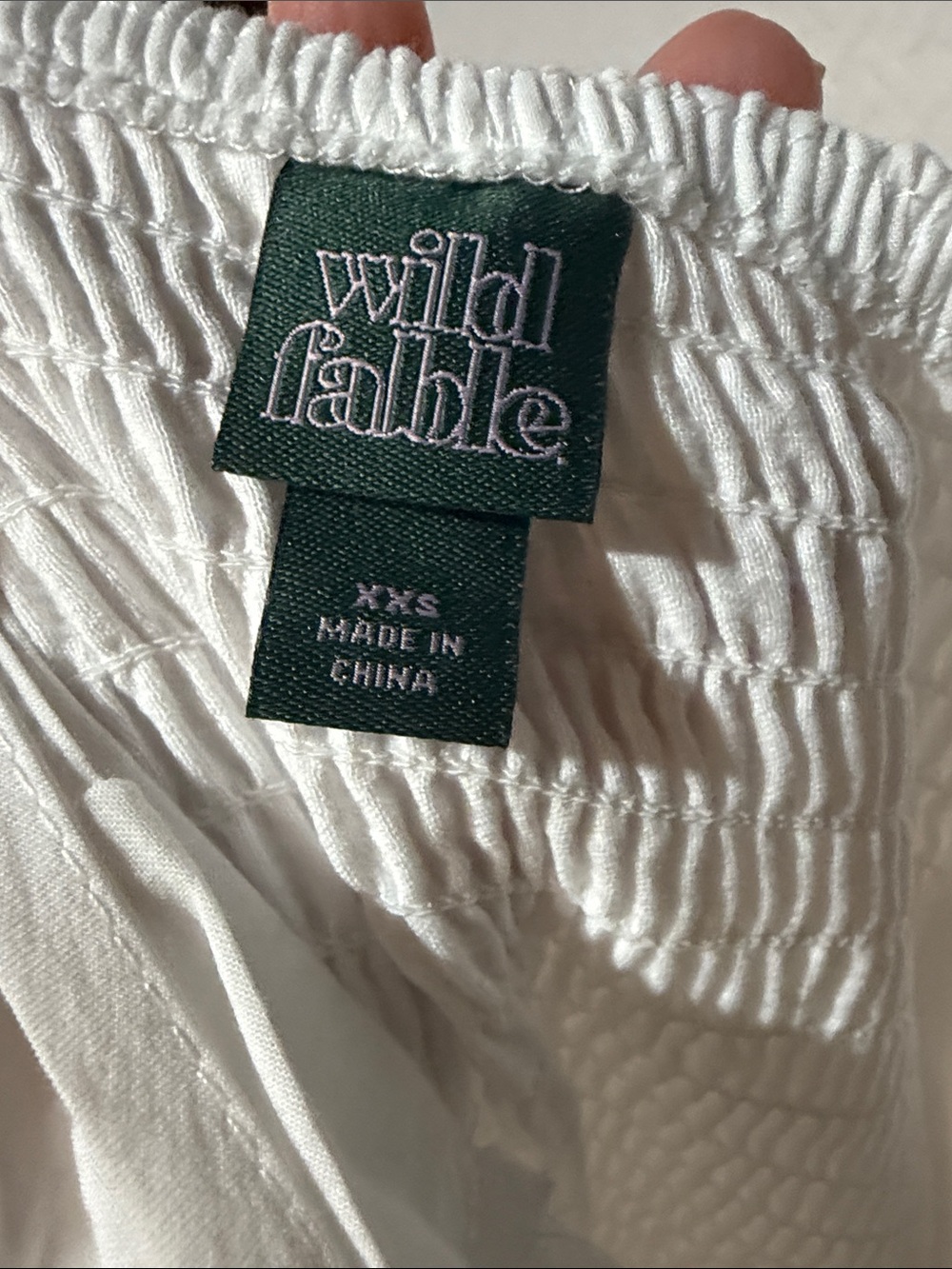 wild fable White Eyelet Lace Button-Front Maxi Dress - Picture 4 of 4